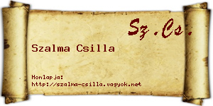 Szalma Csilla névjegykártya